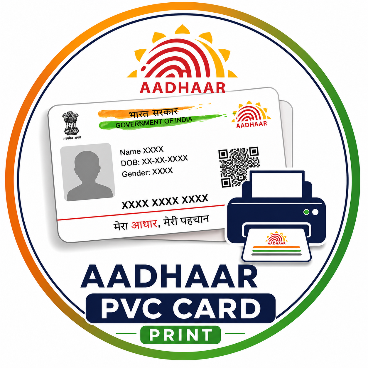 AADHAAR PVC CARD PRINT